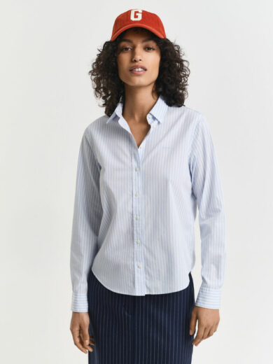 Chemise coupe regular en popeline à rayures - GANT