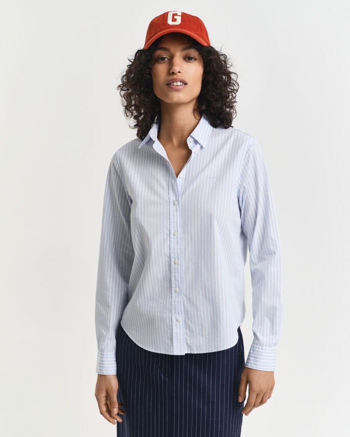 Chemise coupe regular en popeline à rayures - GANT