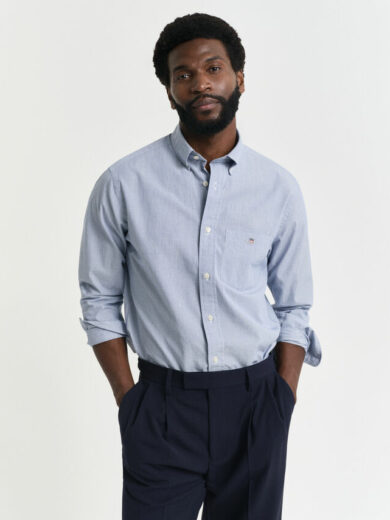 Chemise coupe regular à rayures et à pois dobby - GANT
