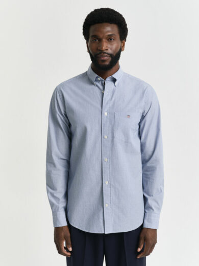 Chemise coupe regular à rayures et à pois dobby - GANT