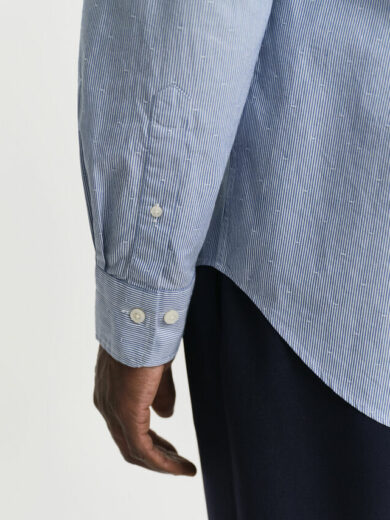 Chemise coupe regular à rayures et à pois dobby - GANT