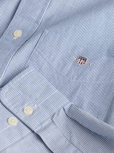 Chemise coupe regular à rayures et à pois dobby - GANT