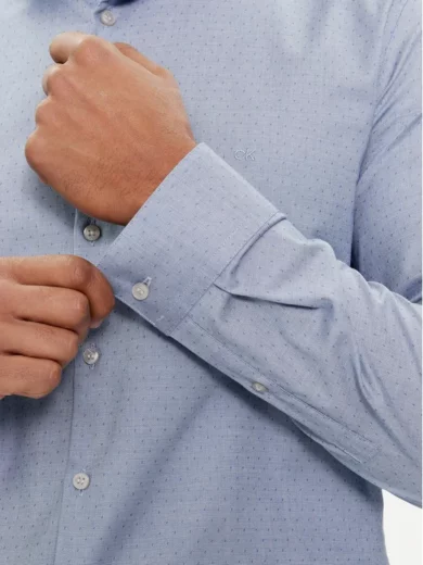 Chemise slim fit bleu - CALVIN KLEIN