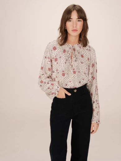 Blouse manches longues imprimé floral SCARLETT - Grace&Mila