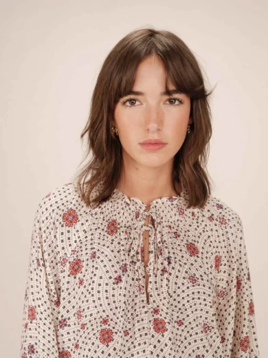Blouse manches longues imprimé floral SCARLETT - Grace&Mila