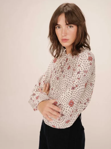 Blouse manches longues imprimé floral SCARLETT - Grace&Mila