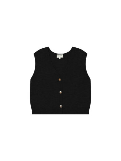 Cardigan sans manches en laine et mohair SANTA - Grace&Mila