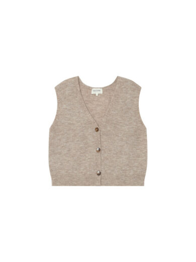 Cardigan sans manches en laine et mohair SANTA - Grace&Mila