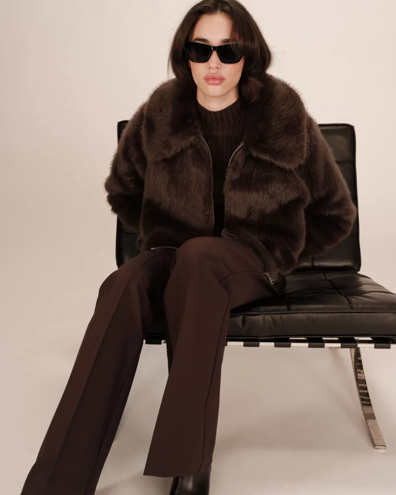 Manteau court en fausse fourrure Shonna - Grace&Mila