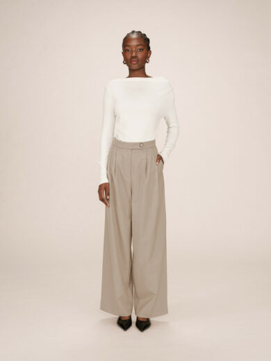 Pantalon de tailleur à plis STROKES - Grace&Mila