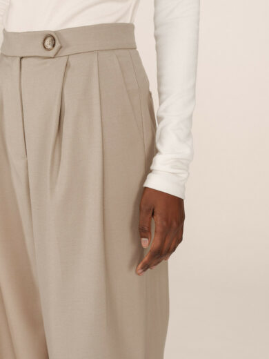 Pantalon de tailleur à plis STROKES - Grace&Mila
