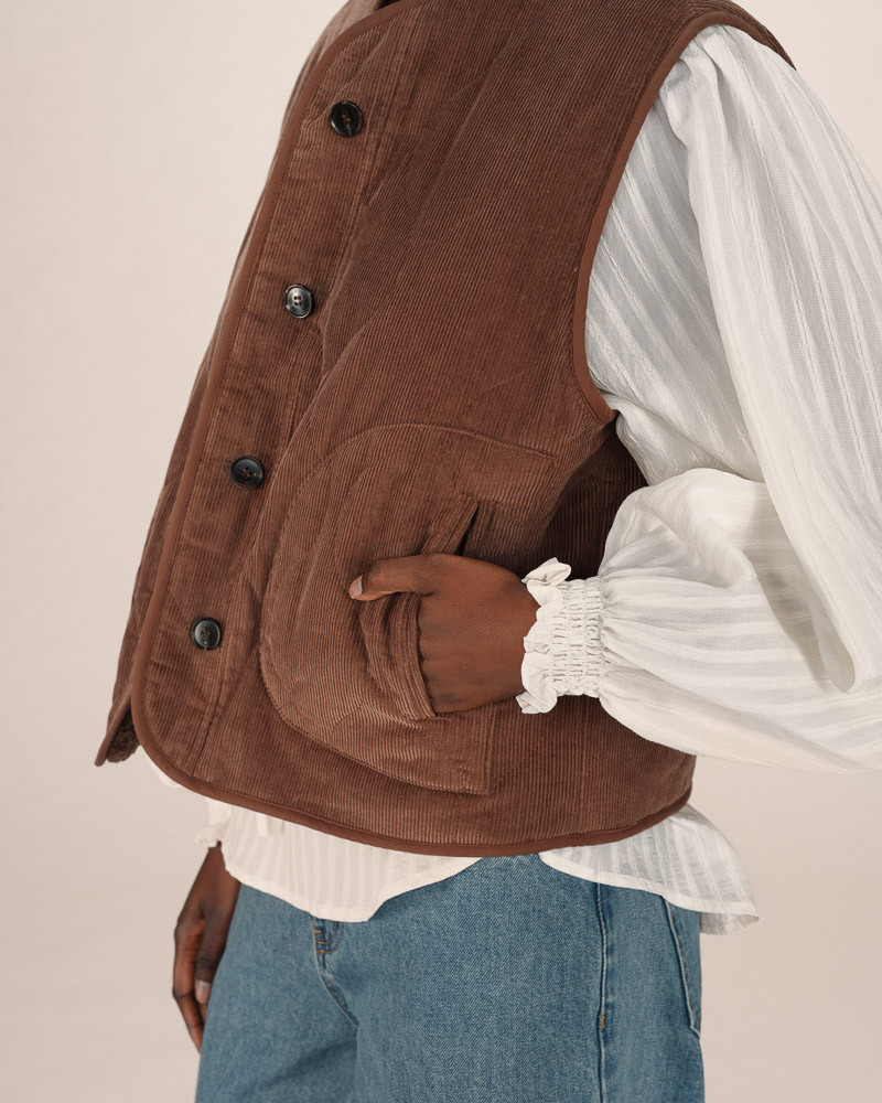 Veste sans manches matelassée et réversible SETH - Grace&Mila