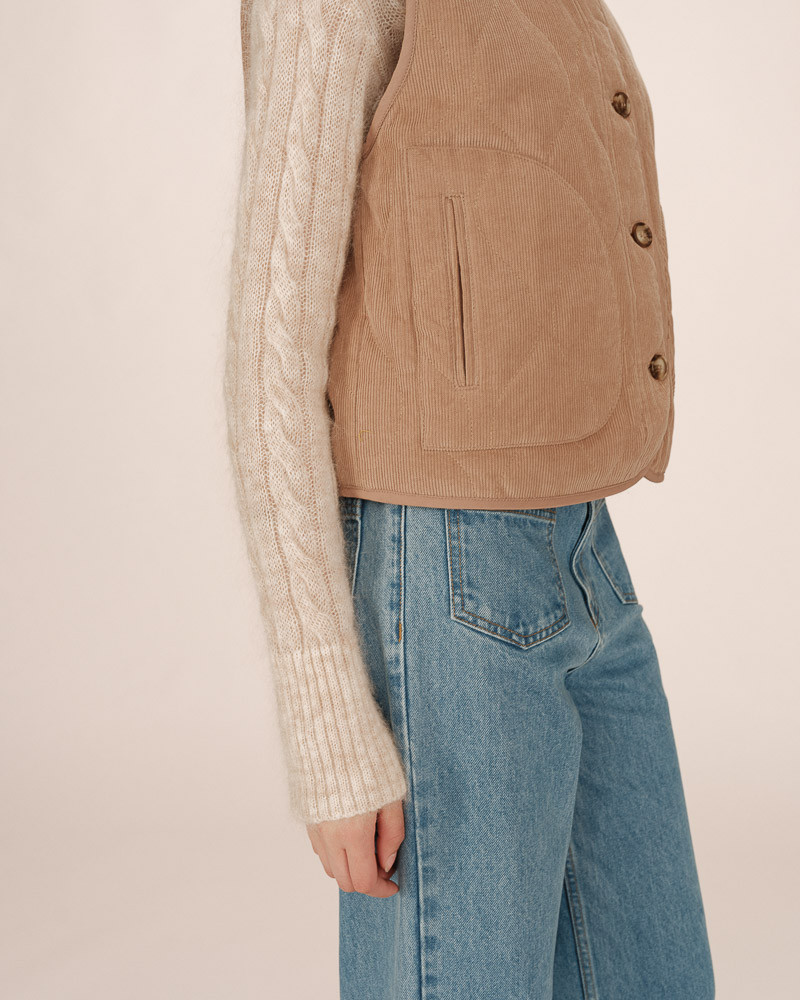 Veste sans manches matelassée et réversible SETH - Grace&Mila