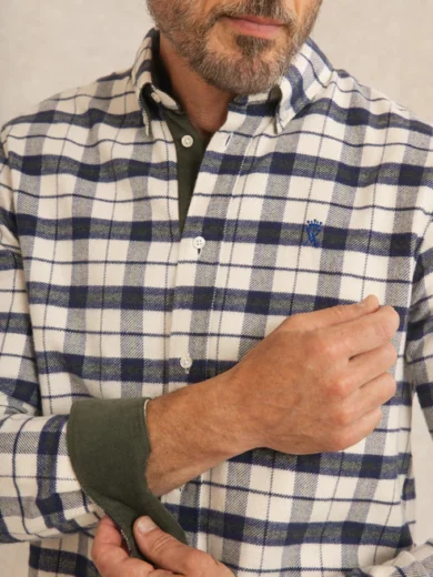 Chemise Regular en flanelle - Vicomte A