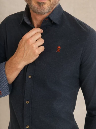 Chemise Slim en flanelle - Vicomte A