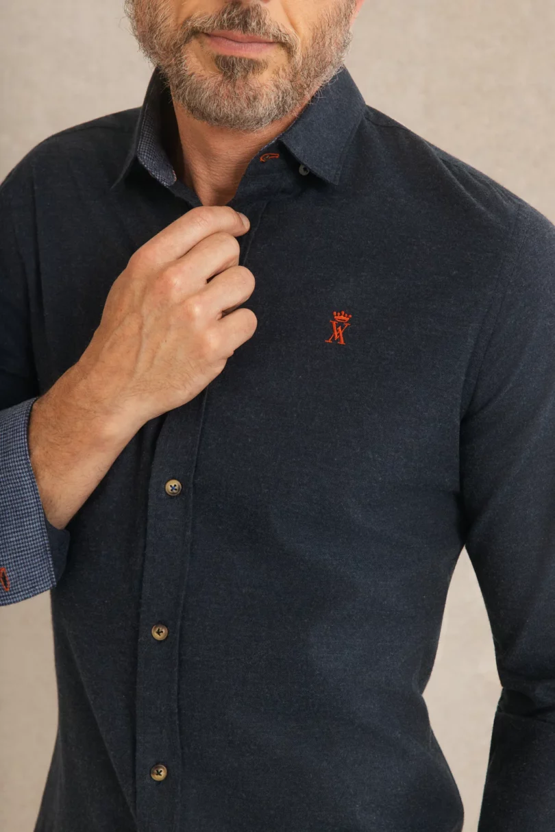 Chemise Slim en flanelle - Vicomte A