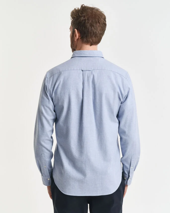 Chemise coupe regular en flanelle chinée - GANT
