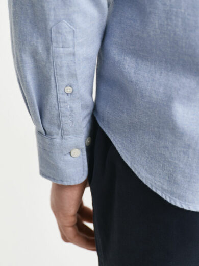 Chemise coupe regular en flanelle chinée - GANT