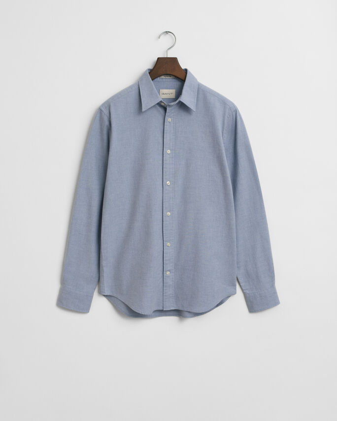 Chemise coupe regular en flanelle chinée - GANT