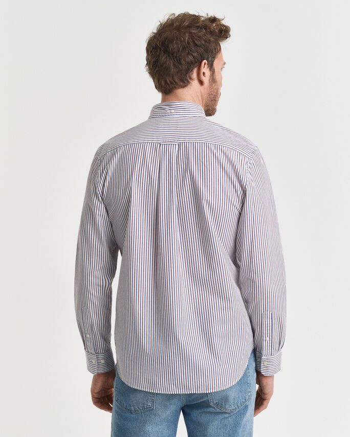 Chemise coupe regular en popeline à rayures - GANT