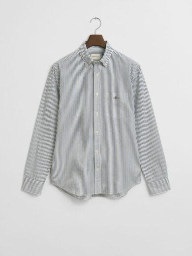 Chemise coupe regular en popeline à rayures - GANT