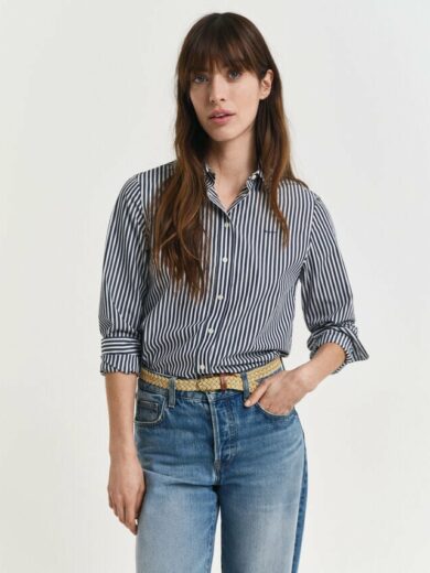 Chemise coupe regular en popeline à rayures - GANT