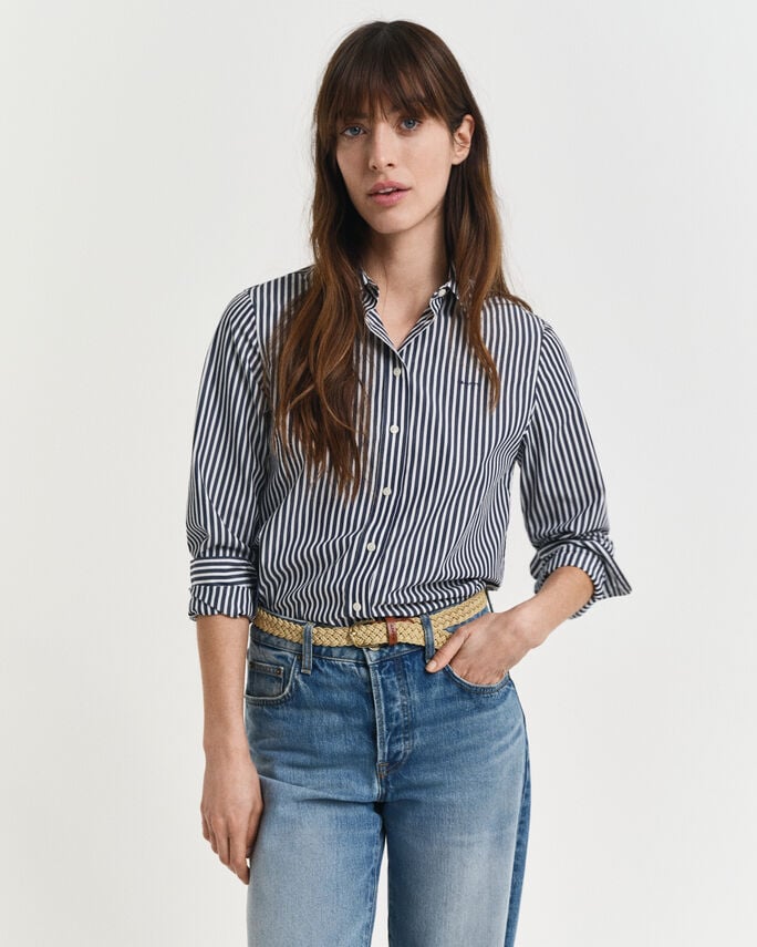 Chemise coupe regular en popeline à rayures - GANT