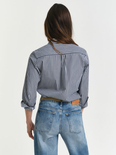 Chemise coupe regular en popeline à rayures - GANT