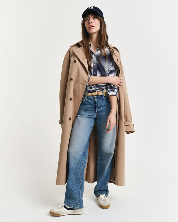 Chemise coupe regular en popeline à rayures - GANT