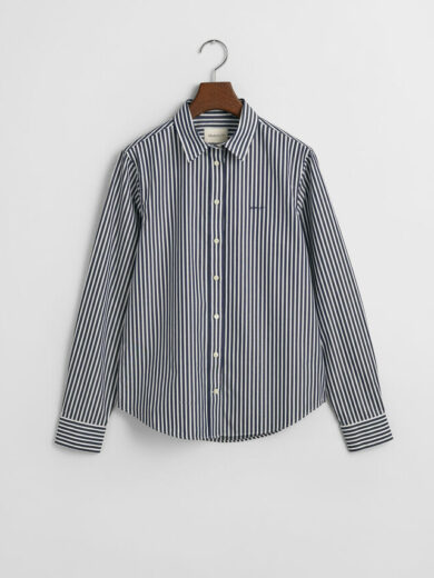Chemise coupe regular en popeline à rayures - GANT