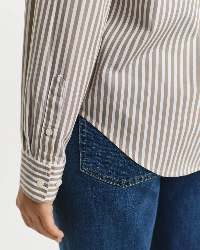 Chemise coupe regular en popeline à rayures - GANT