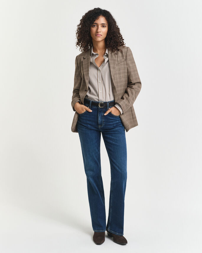 Chemise coupe regular en popeline à rayures - GANT