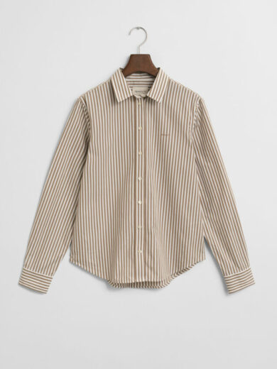 Chemise coupe regular en popeline à rayures - GANT