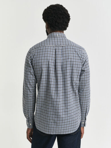 Chemise coupe regular en sergé vichy - GANT