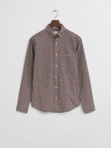 Chemise coupe regular en sergé vichy - GANT