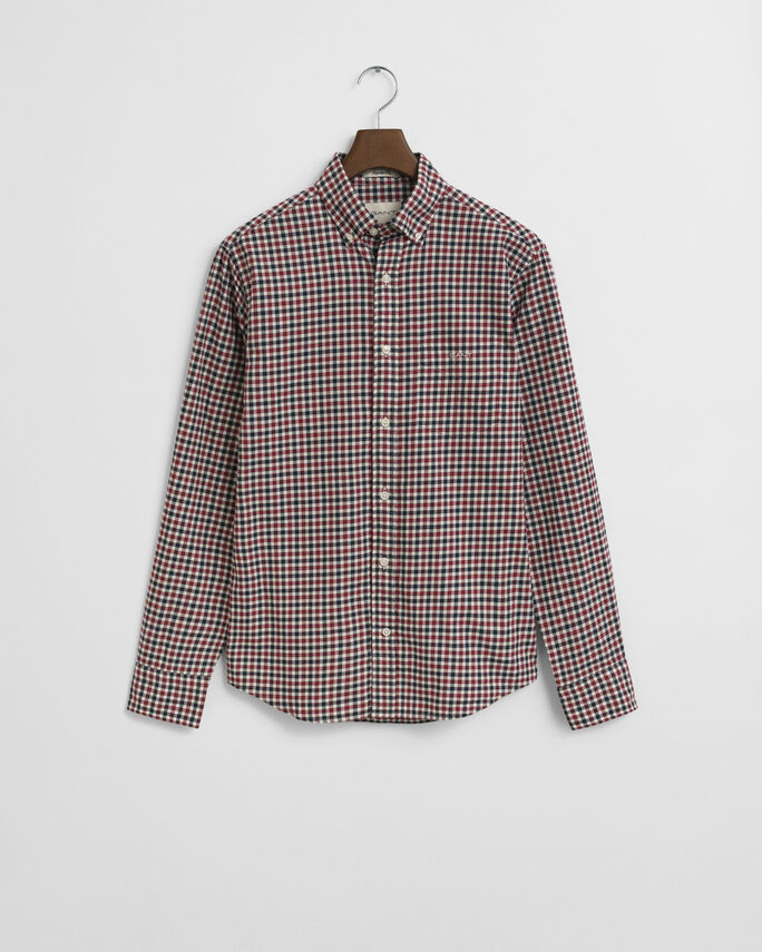 Chemise coupe regular en sergé vichy - GANT