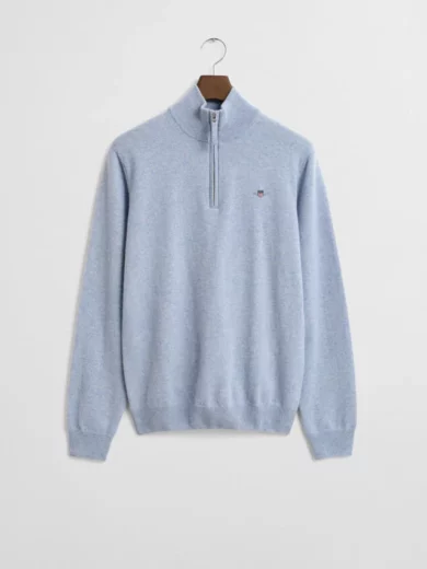 Pull à demi-zip en laine d'agneau - GANT