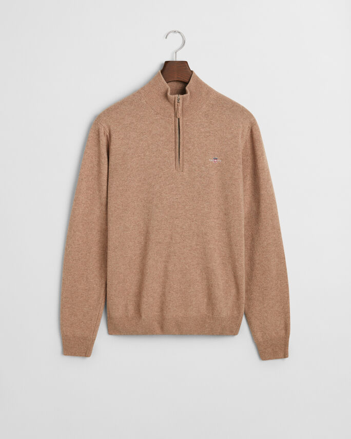 Pull à demi-zip en laine d'agneau - GANT