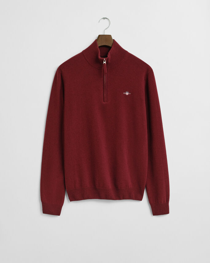 Pull à demi-zip en laine d'agneau - GANT