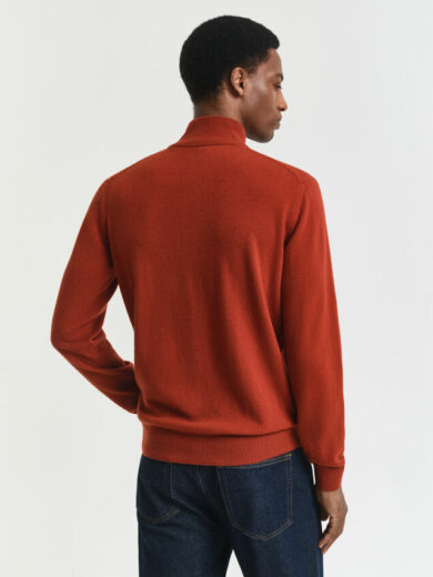 Pull à demi-zip en laine d'agneau - GANT