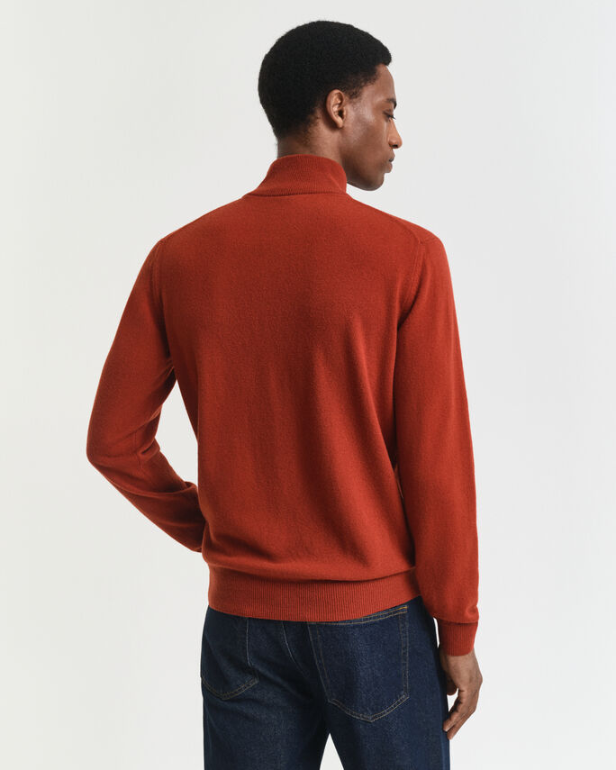 Pull à demi-zip en laine d'agneau - GANT