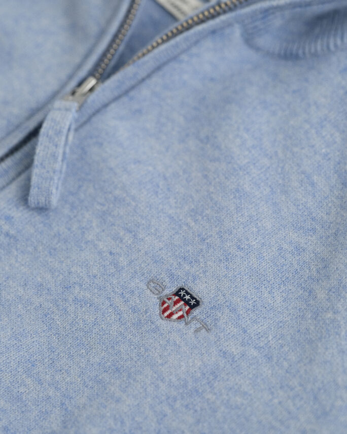 Pull à demi-zip en laine d'agneau - GANT