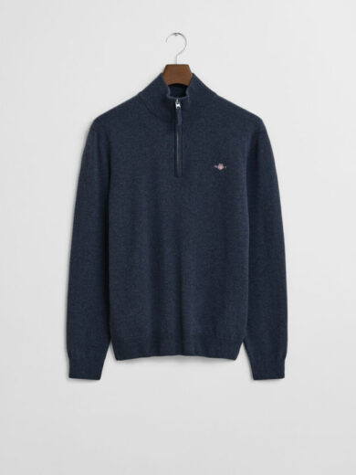 Pull à demi-zip en laine d'agneau - GANT