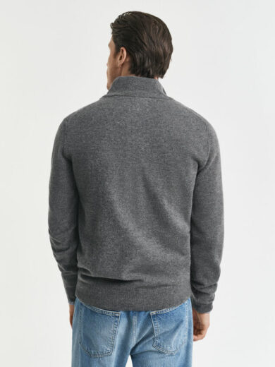 Pull à demi-zip en laine d'agneau - GANT