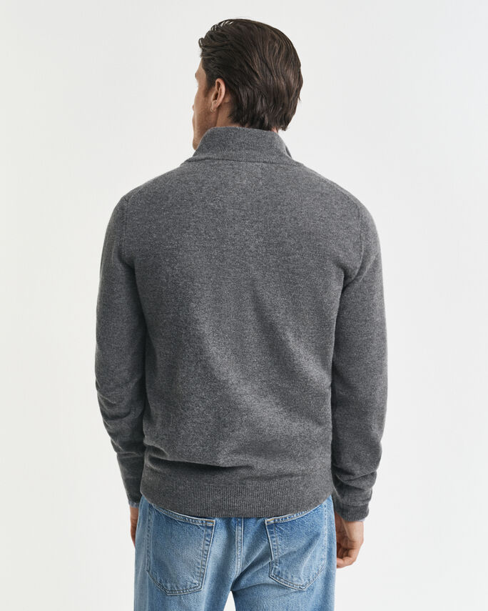 Pull à demi-zip en laine d'agneau - GANT