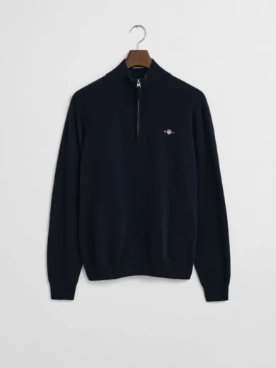 Pull à demi-zip en laine d'agneau - GANT
