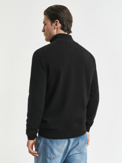 Pull à demi-zip en laine d'agneau - GANT