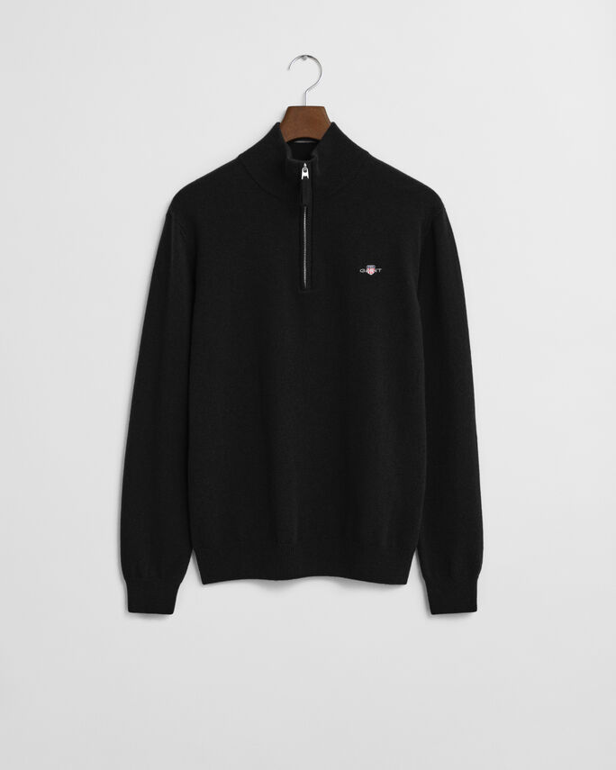 Pull à demi-zip en laine d'agneau - GANT