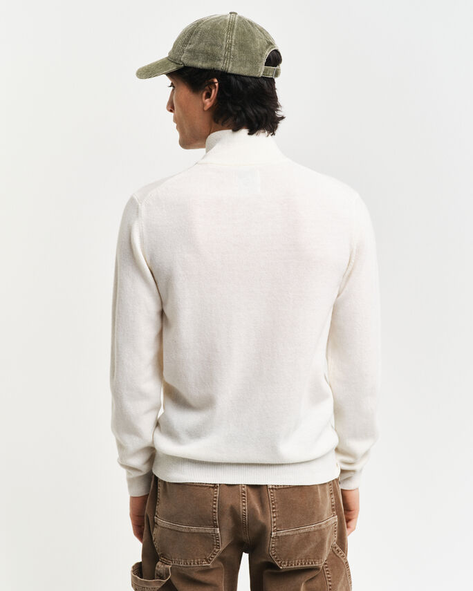 Pull à demi-zip en laine d'agneau - GANT