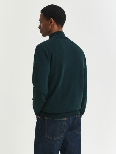 Pull à demi-zip en laine d'agneau - GANT